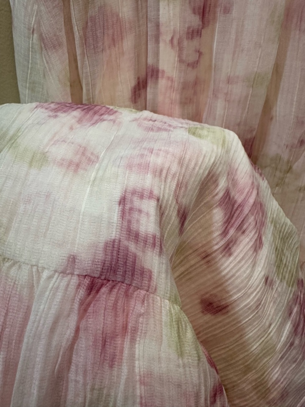 Water-colour Floral Halter Tiered Maxi Dress - Pastel Pink - Picture 12 of 12